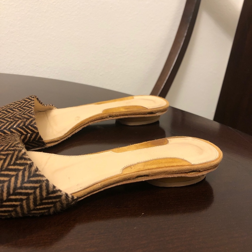 Chelsea Paris Pointed Fur Flat Shoes - Picture 5 of 9